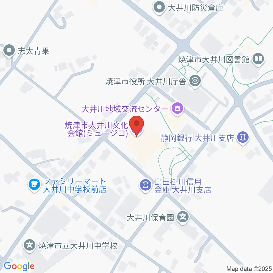 大井川文化会館ミュージコ周辺のホテル一覧地図