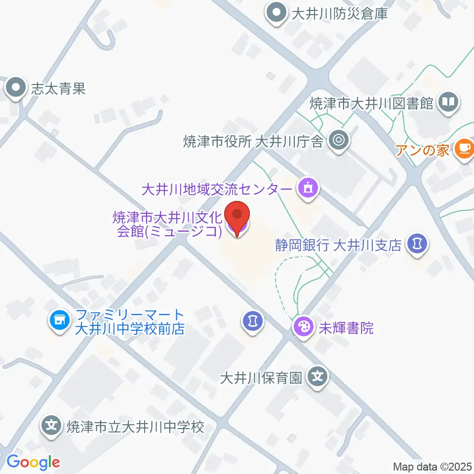 大井川文化会館ミュージコ周辺のホテル一覧地図