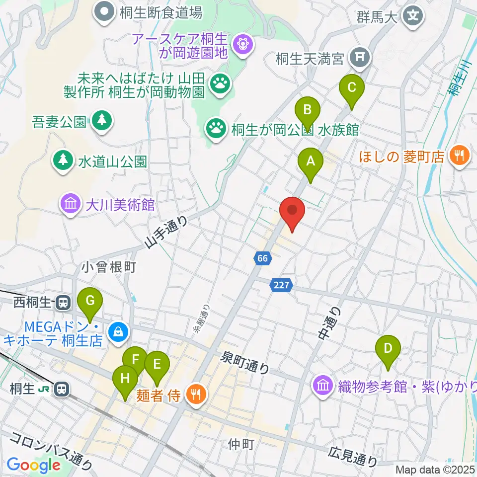 有鄰館周辺のホテル一覧地図