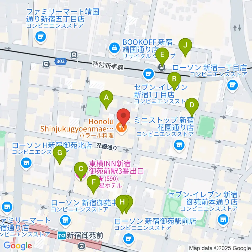 MERRY-GO-ROUND周辺のホテル一覧地図