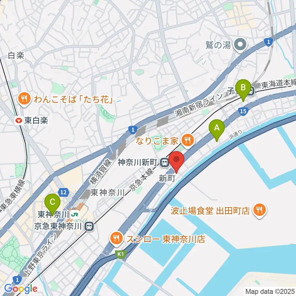 横浜ベイサイドスタジオ周辺のホテル一覧地図