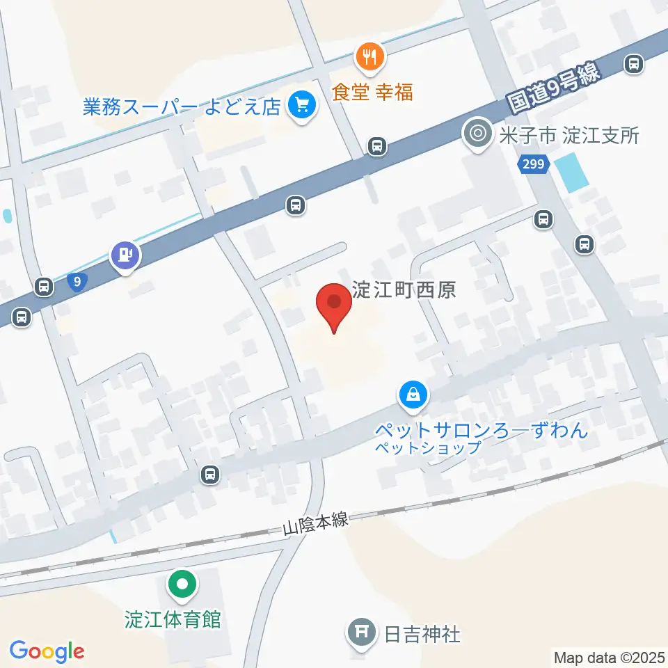 米子市淀江文化センター(さなめホール)周辺のホテル一覧地図