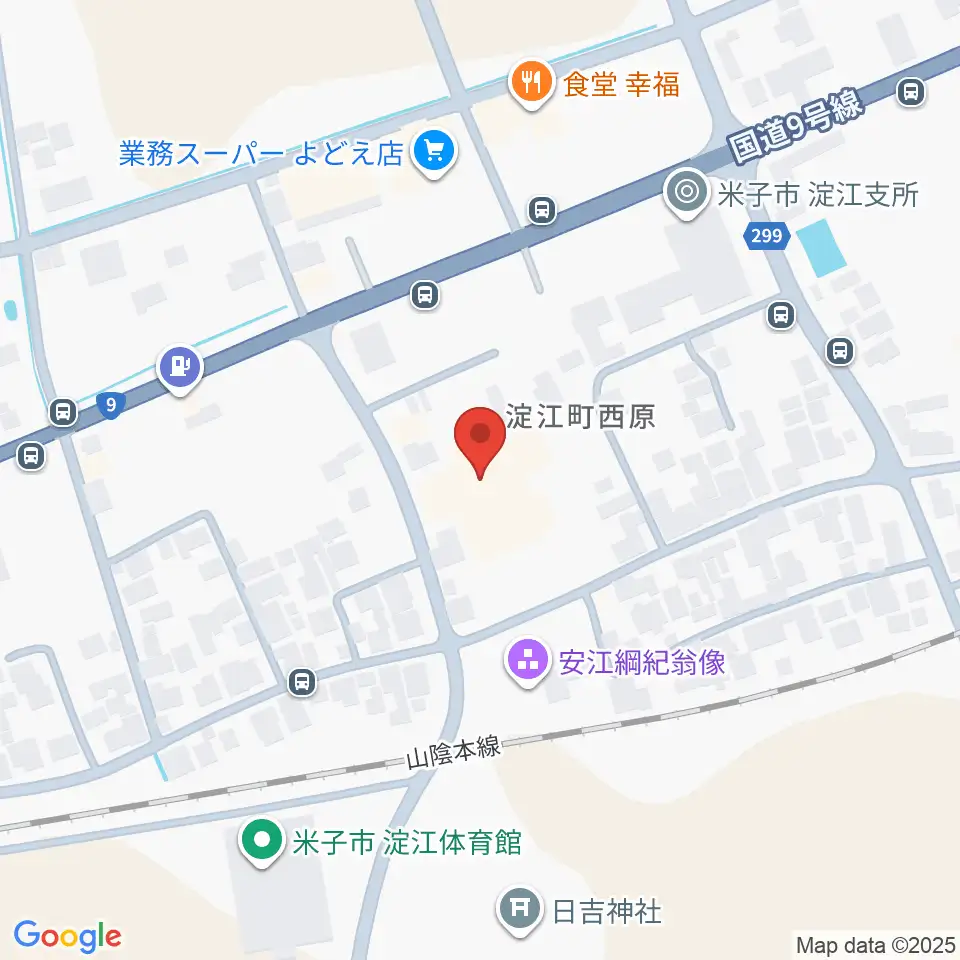 米子市淀江文化センター(さなめホール)周辺のホテル一覧地図
