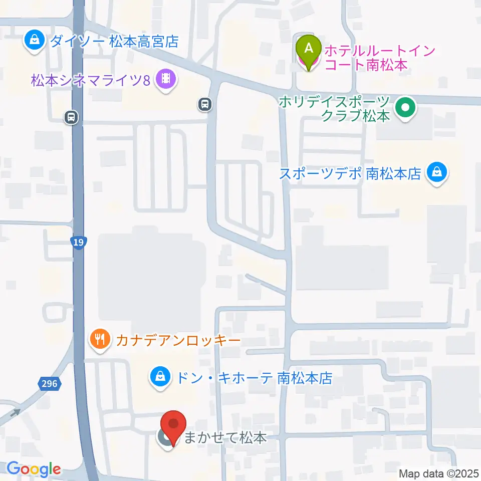 南松ホール周辺のホテル一覧地図