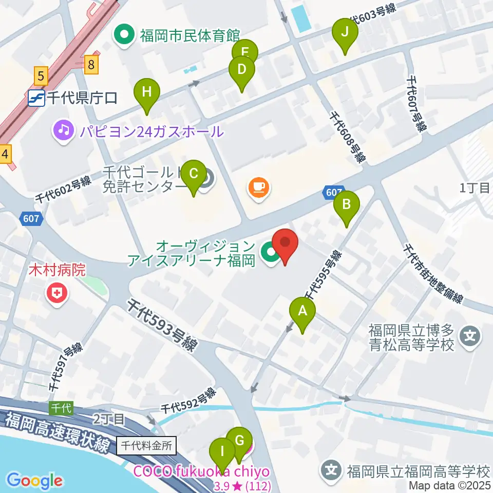 パピオビールーム周辺のホテル一覧地図