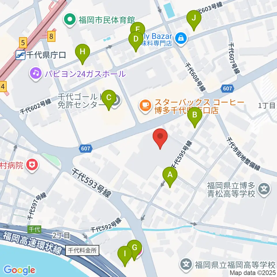 パピオビールーム周辺のホテル一覧地図