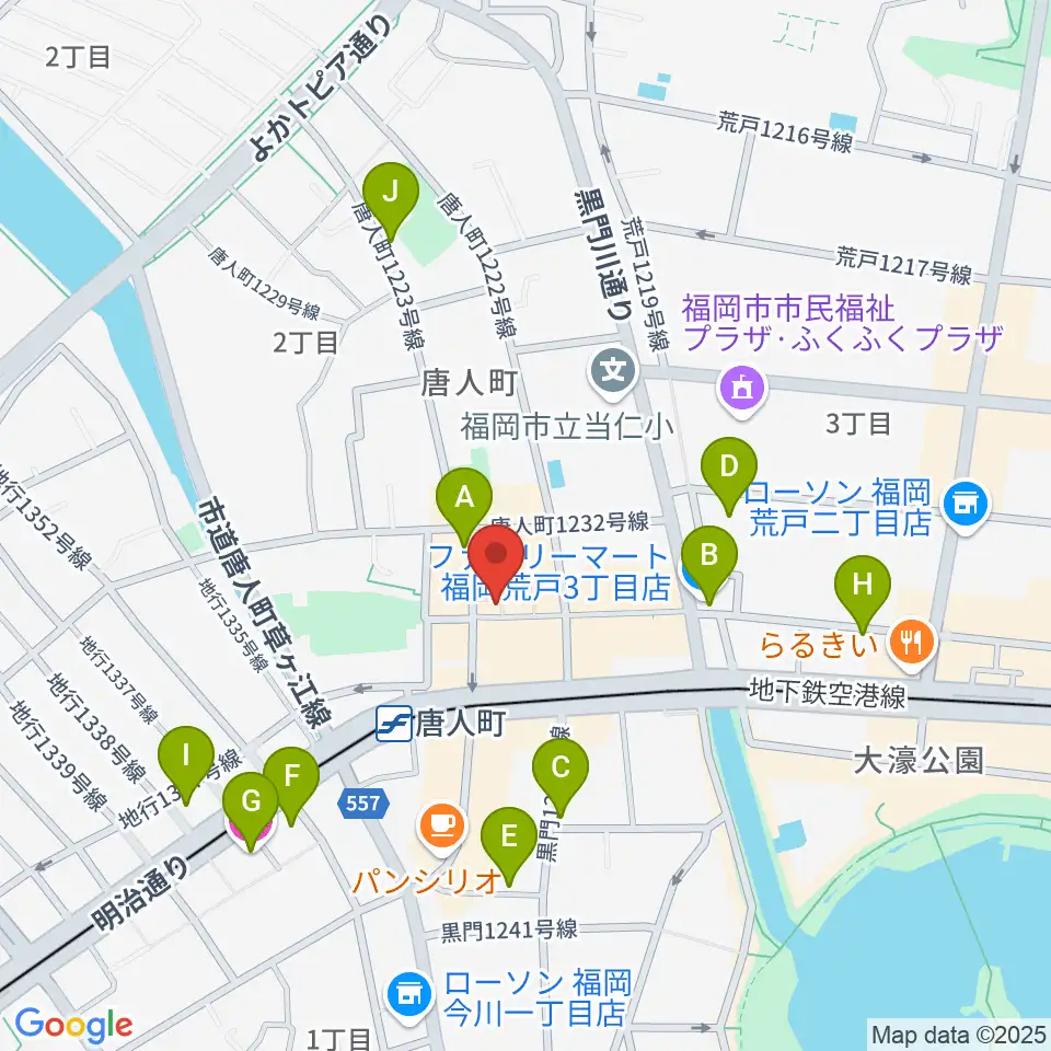 甘棠館Show劇場周辺のホテル一覧地図