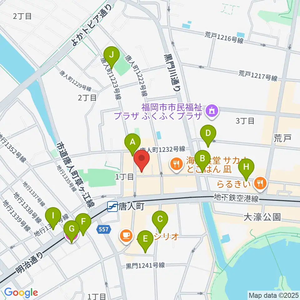 甘棠館Show劇場周辺のホテル一覧地図
