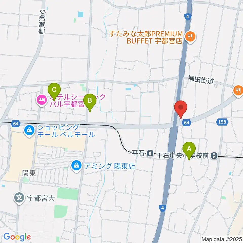 ハードロックハウス・LIP'S SOUND周辺のホテル一覧地図