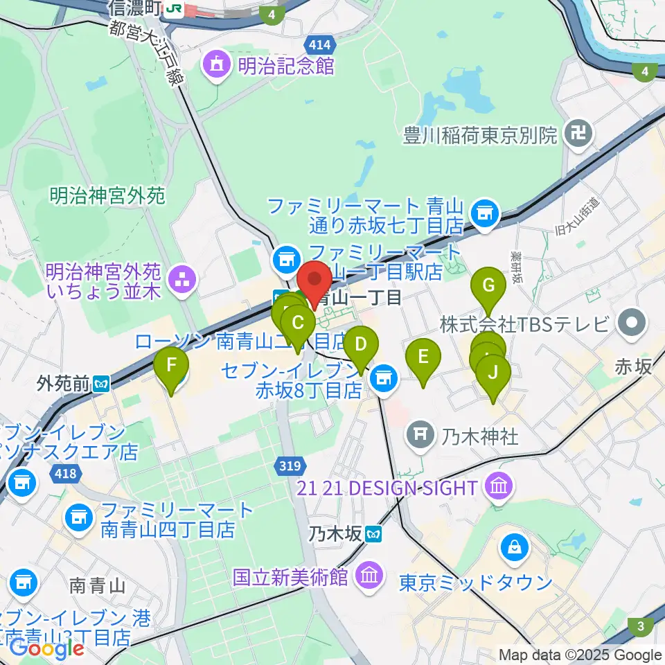 NHK文化センター 青山教室周辺のホテル一覧地図