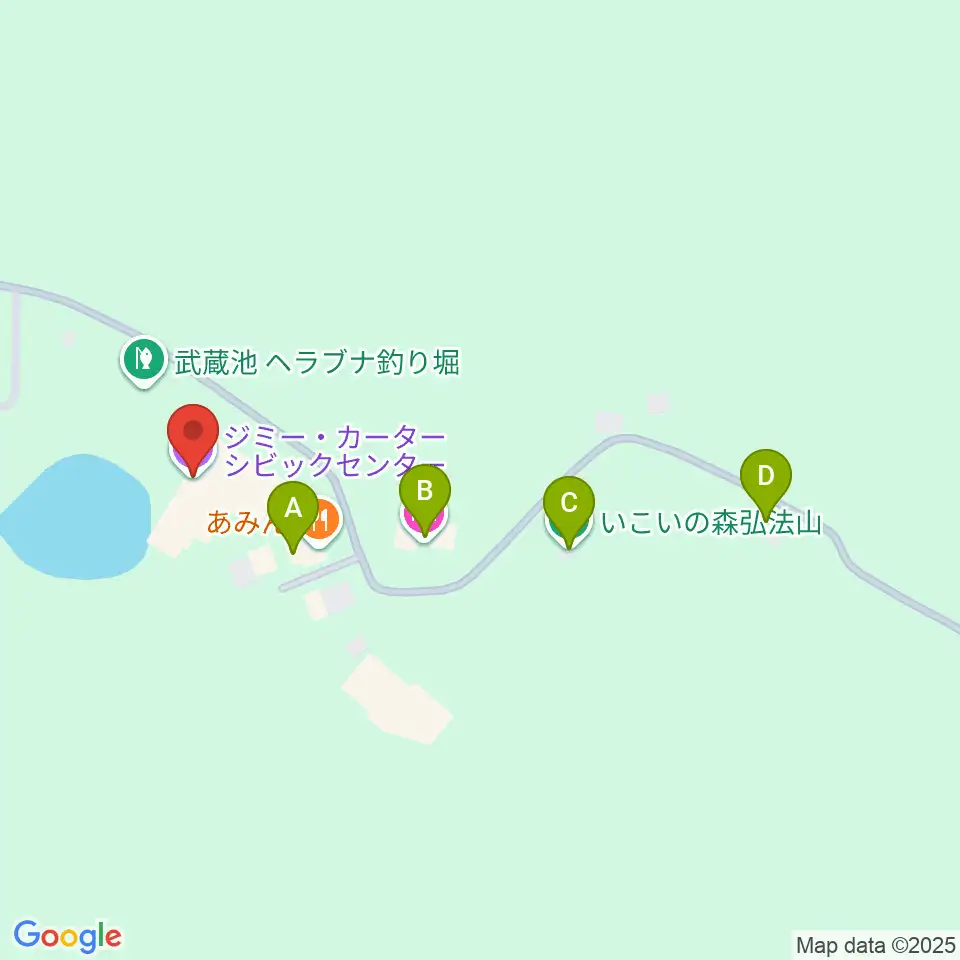 ジミー・カーターシビックセンター周辺のホテル一覧地図