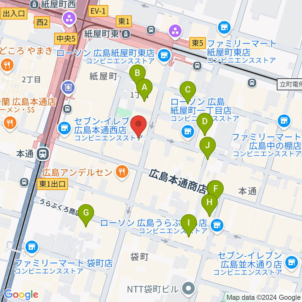 浜松ピアノ社周辺のホテル一覧地図