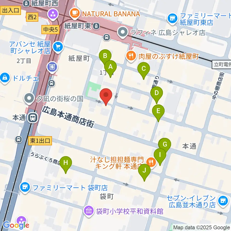浜松ピアノ社周辺のホテル一覧地図