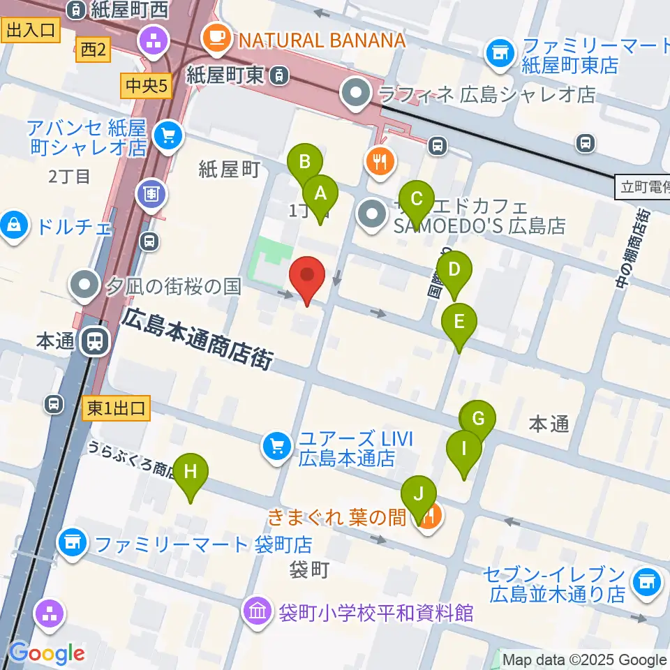 浜松ピアノ社周辺のホテル一覧地図