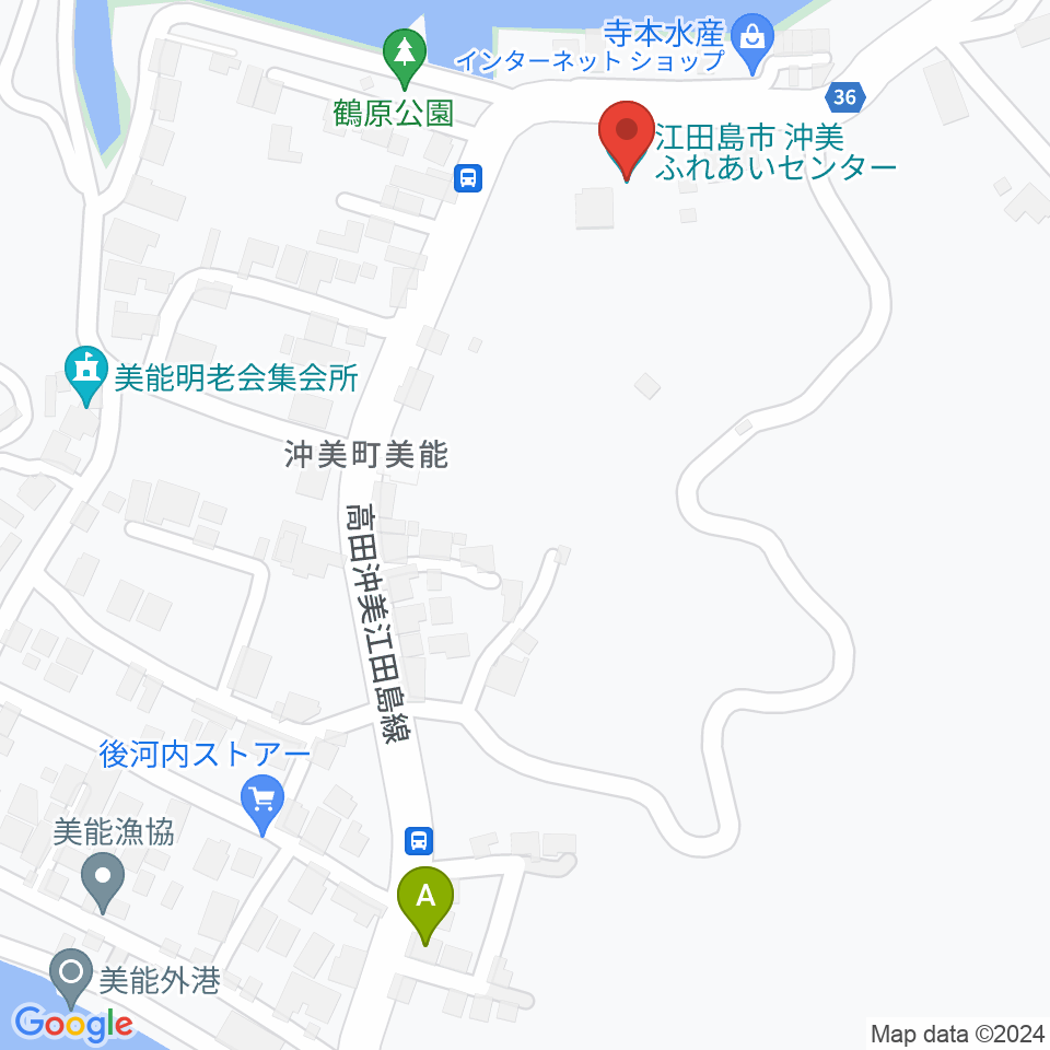 沖美ふれあいセンター周辺のホテル一覧地図