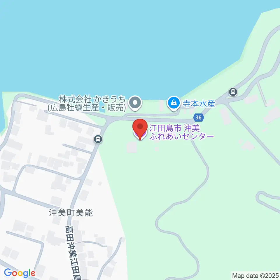 沖美ふれあいセンター周辺のホテル一覧地図