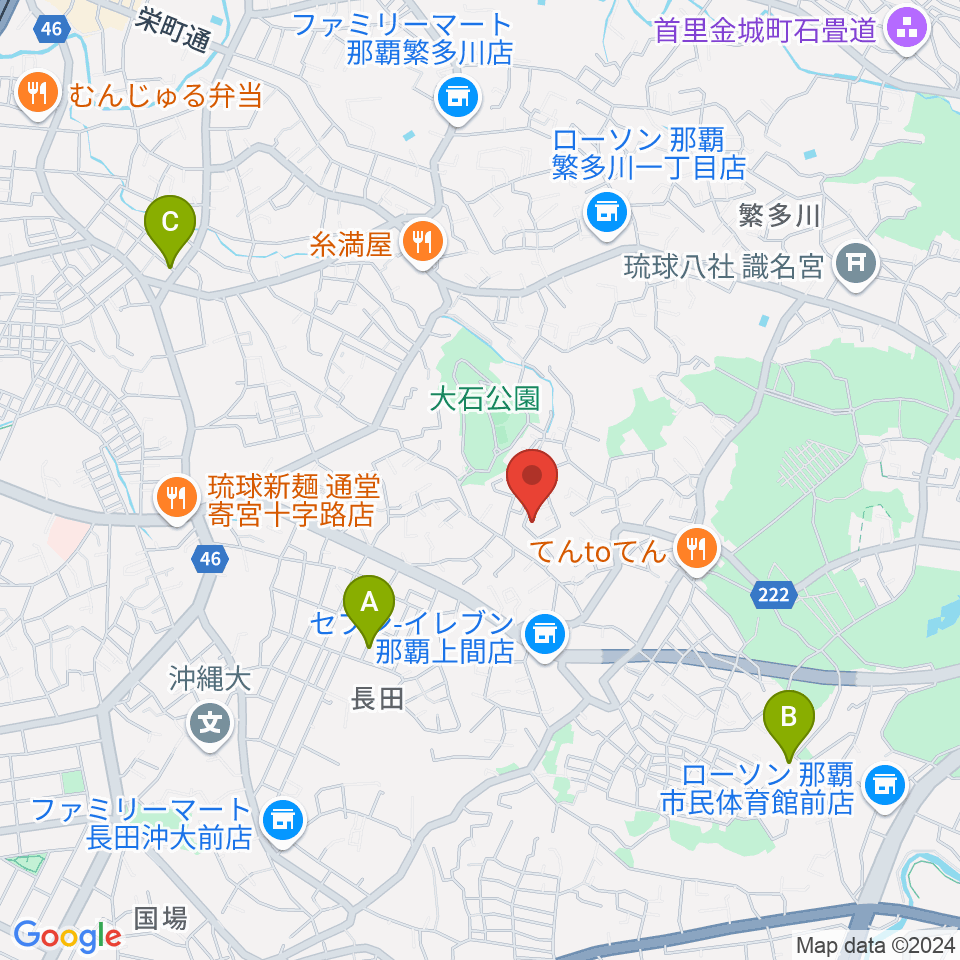 華音 音楽教室周辺のホテル一覧地図