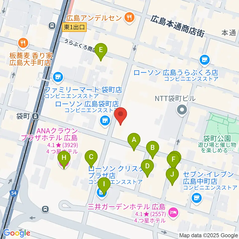 合人社ウェンディひと・まちプラザ周辺のホテル一覧地図