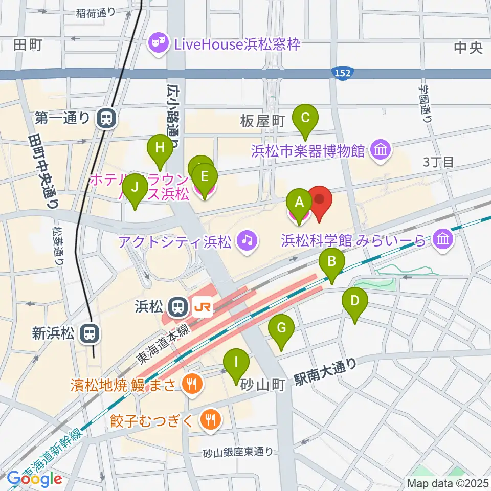 NHK文化センター浜松教室周辺のホテル一覧地図
