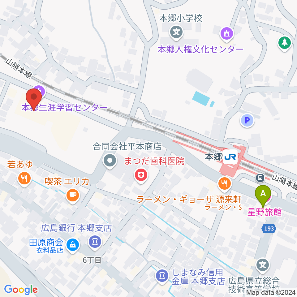 本郷生涯学習センター にいたかホール周辺のホテル一覧地図