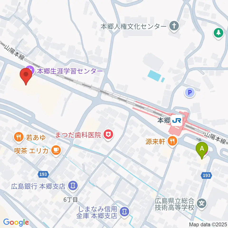 本郷生涯学習センター にいたかホール周辺のホテル一覧地図