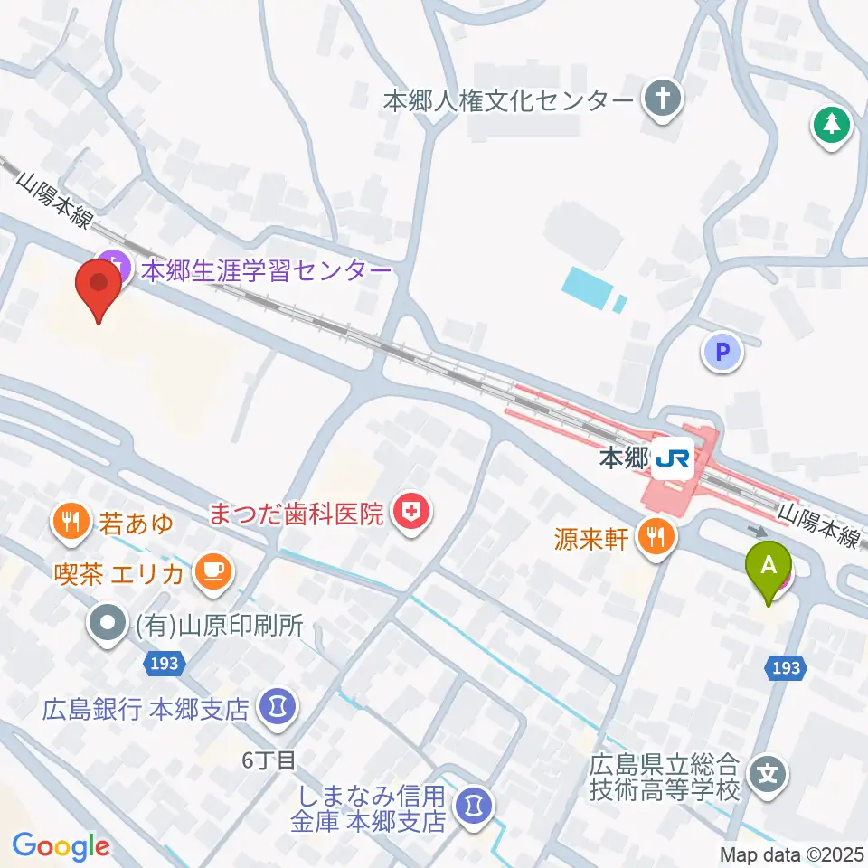 本郷生涯学習センター にいたかホール周辺のホテル一覧地図