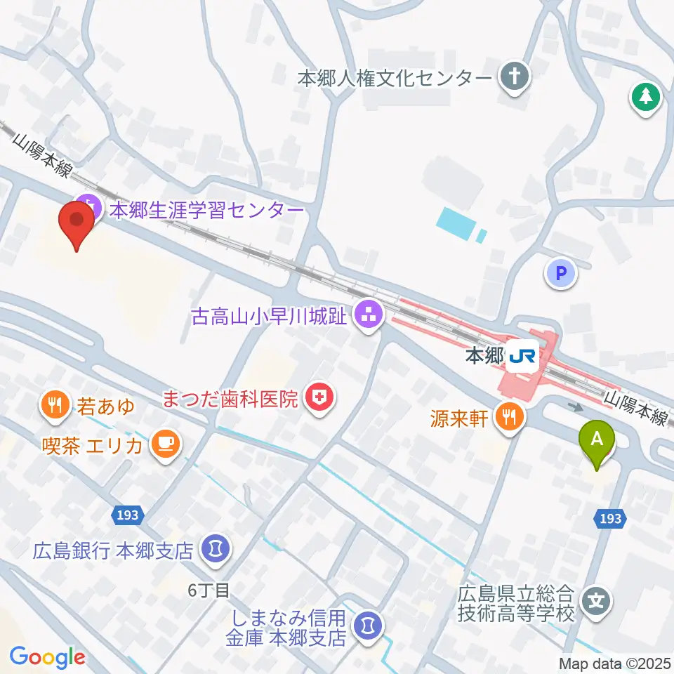 本郷生涯学習センター にいたかホール周辺のホテル一覧地図