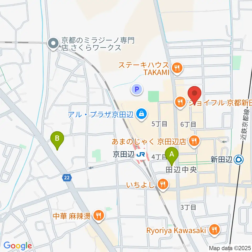 中川ミュージックスクール周辺のホテル一覧地図
