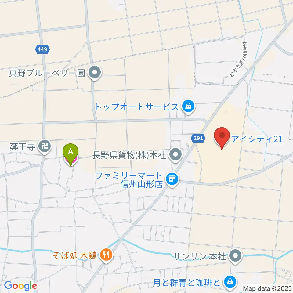 NHK文化センター 松本・iCITY21教室周辺のホテル一覧地図