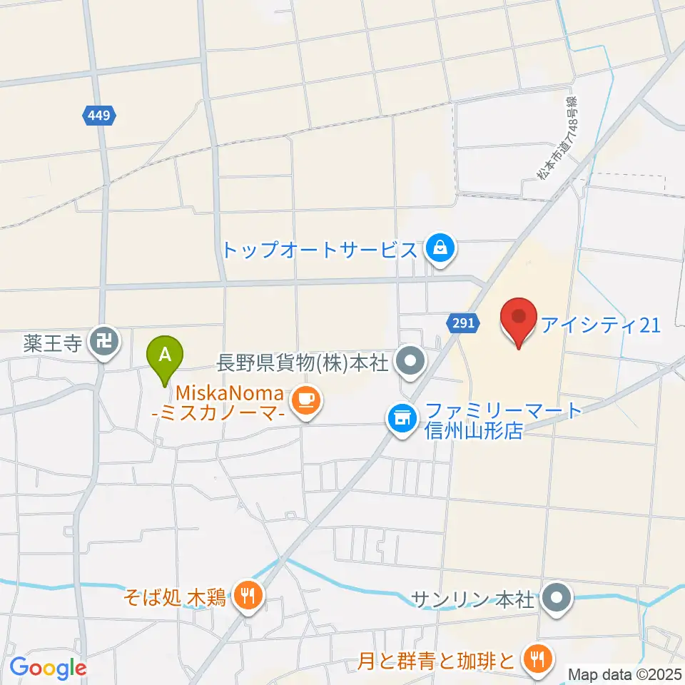 NHK文化センター 松本・iCITY21教室周辺のホテル一覧地図