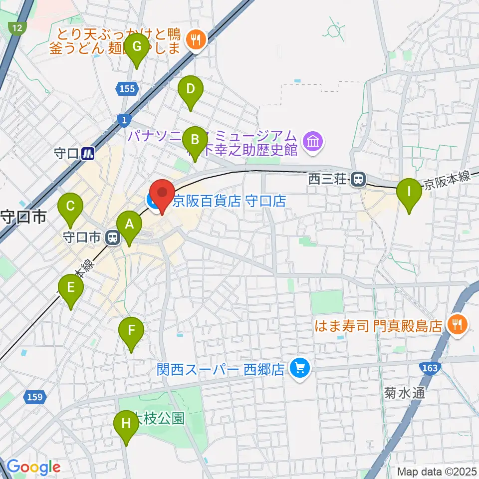 NHK文化センター 守口教室周辺のホテル一覧地図