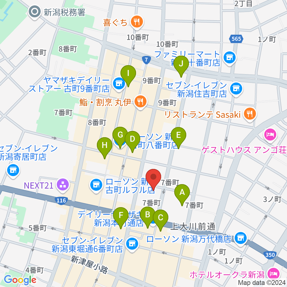 だいしほくえつホール周辺のホテル一覧地図