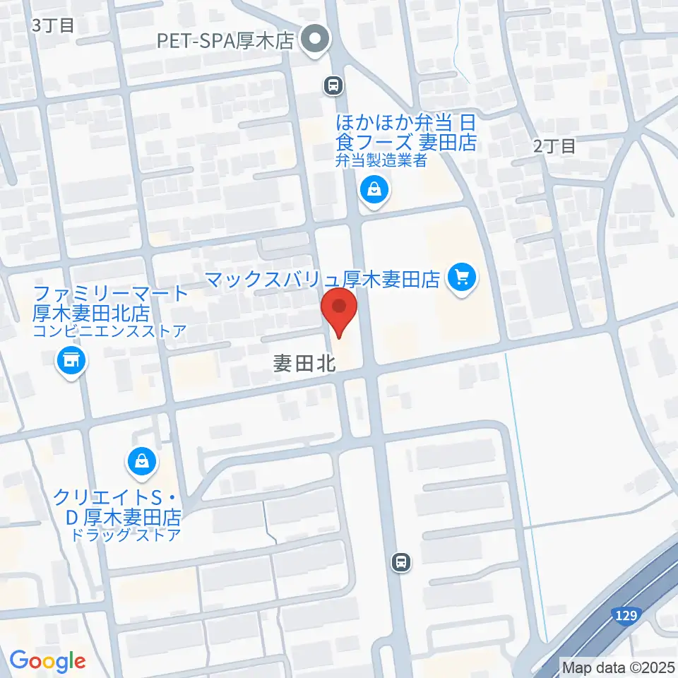 厚木楽器 アミ妻田周辺のホテル一覧地図