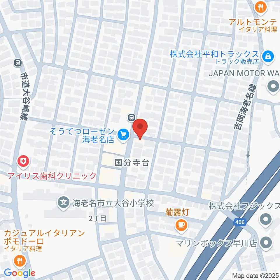厚木楽器 アミ国分寺台周辺のホテル一覧地図