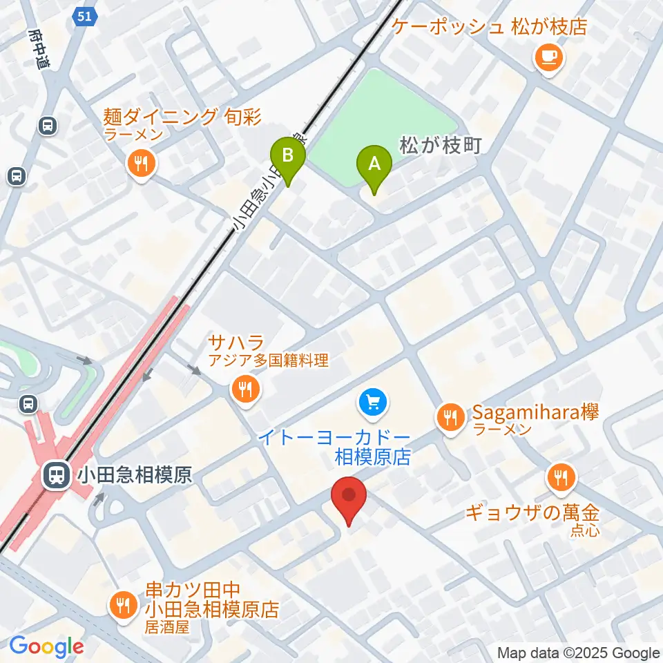 厚木楽器 アミ相南周辺のホテル一覧地図