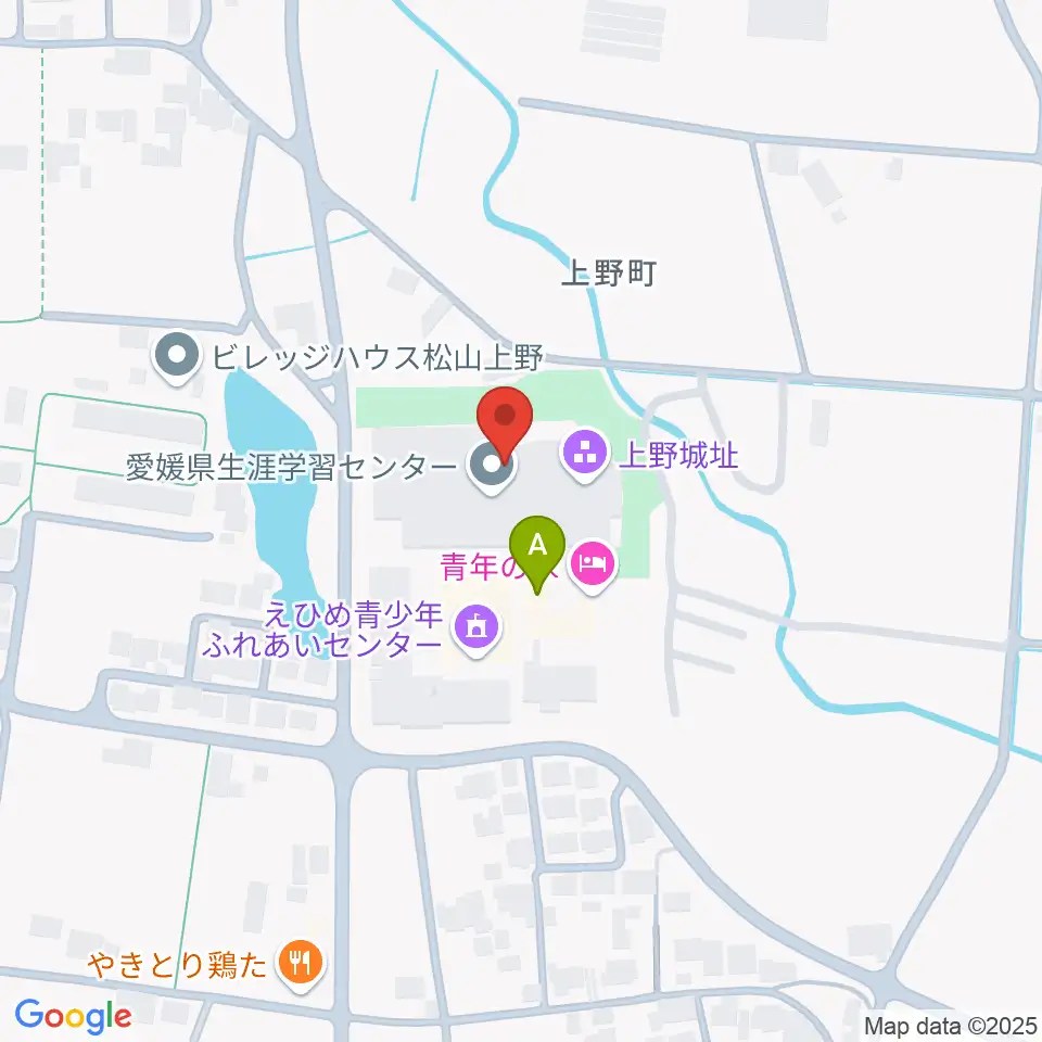 愛媛県生涯学習センター周辺のホテル一覧地図