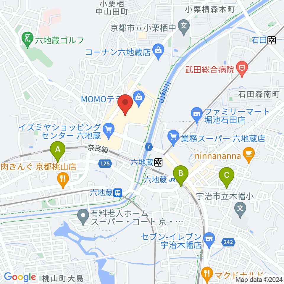 JEUGIAカルチャーセンター MOMOテラス周辺のホテル一覧地図