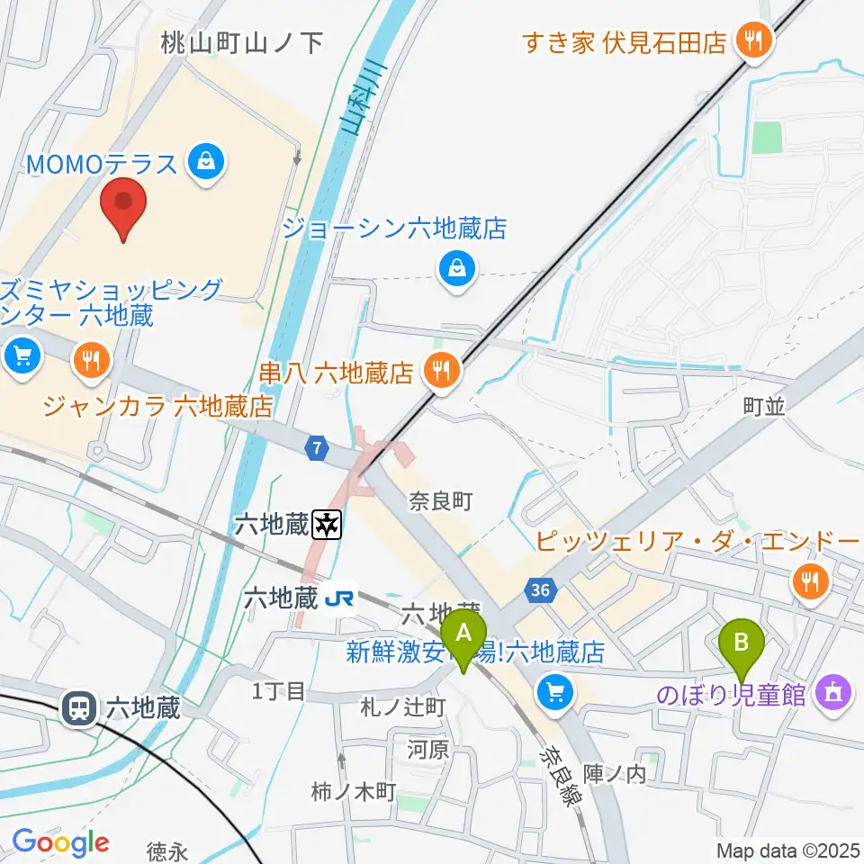 JEUGIAカルチャーセンター MOMOテラス周辺のホテル一覧地図