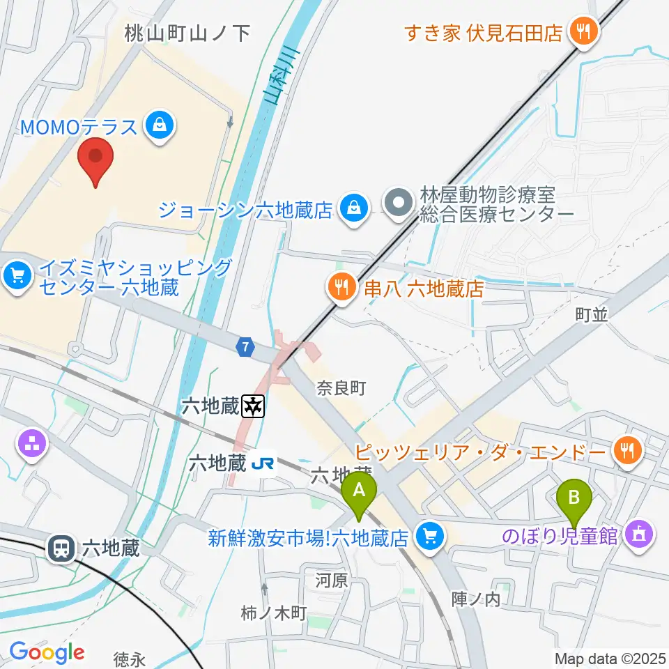 JEUGIAカルチャーセンター MOMOテラス周辺のホテル一覧地図