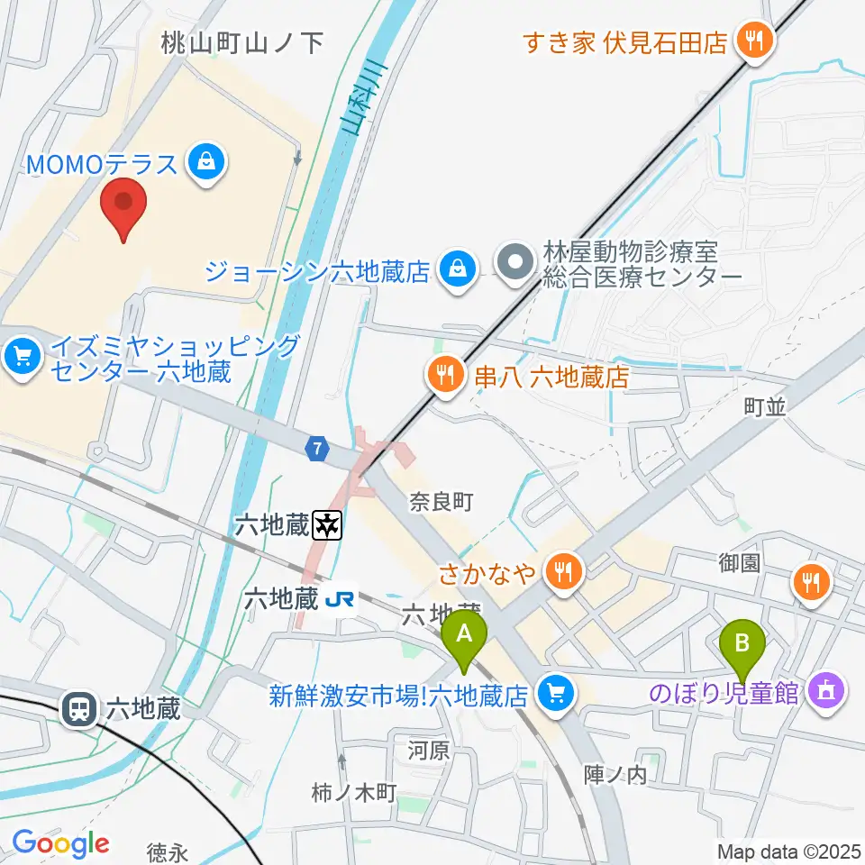 JEUGIAカルチャーセンター MOMOテラス周辺のホテル一覧地図