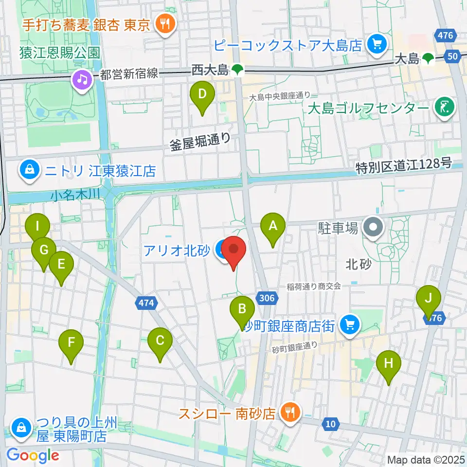 セブンカルチャークラブ北砂周辺のホテル一覧地図