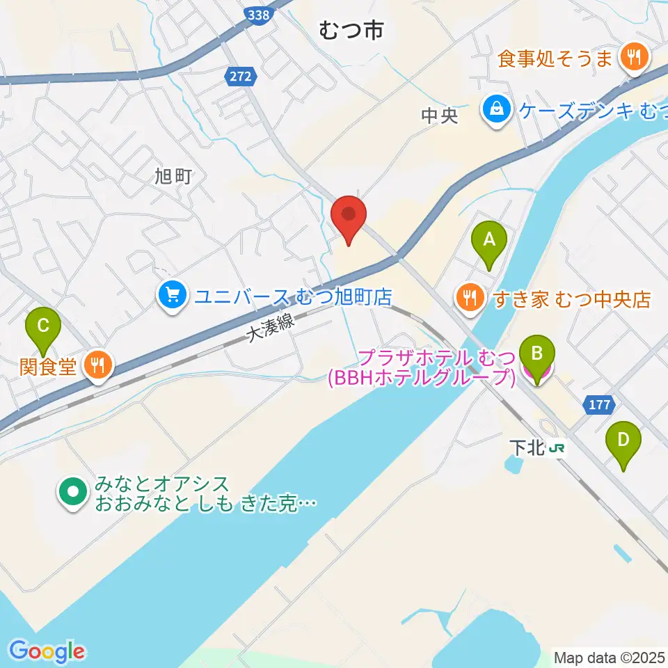 TSUTAYA むつ店周辺のホテル一覧地図