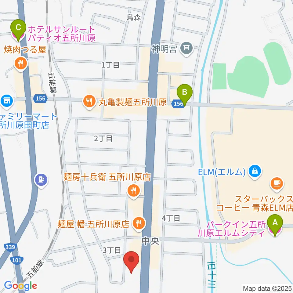 ゲオ五所川原店周辺のホテル一覧地図