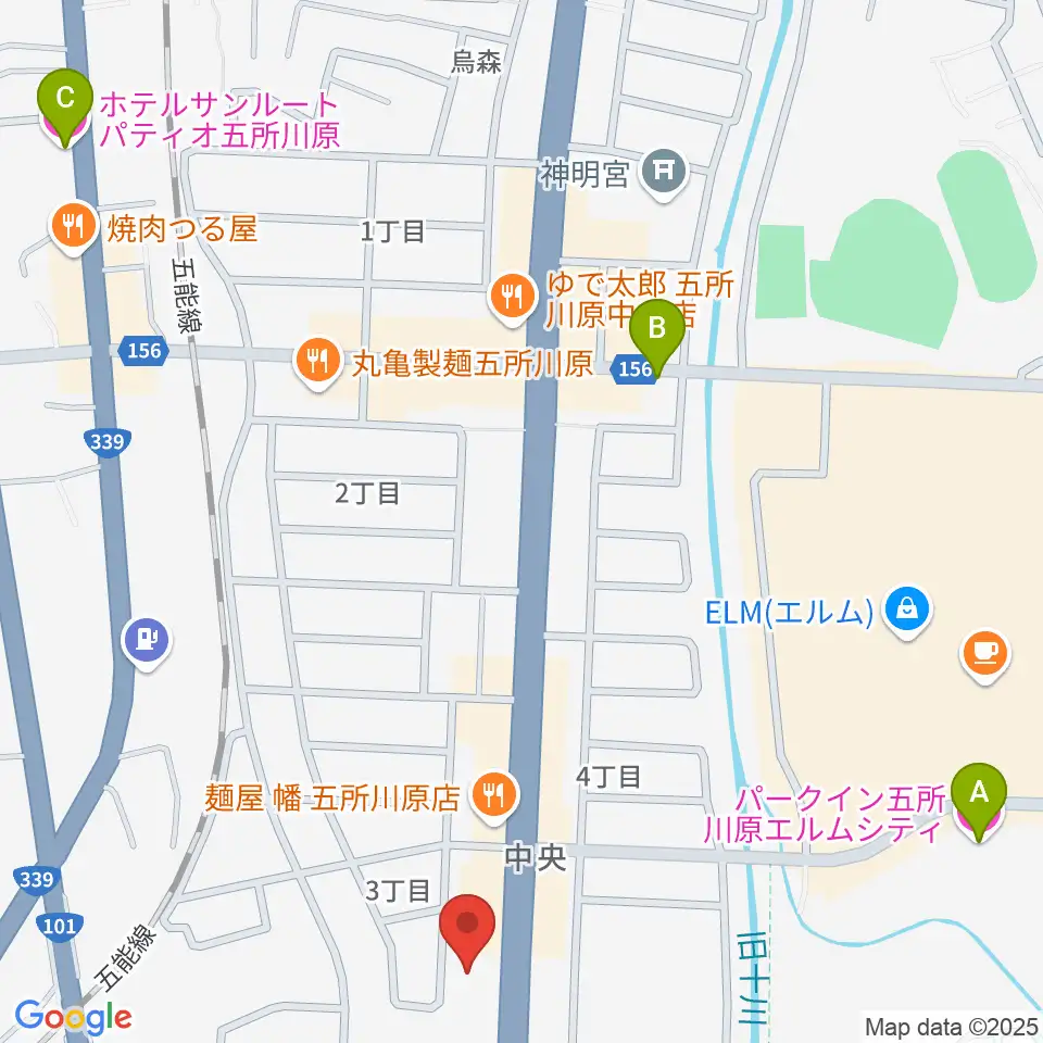 ゲオ五所川原店周辺のホテル一覧地図