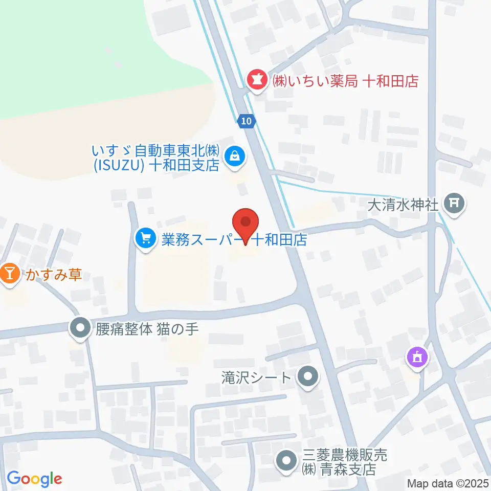 ゲオ十和田千歳森店周辺のホテル一覧地図