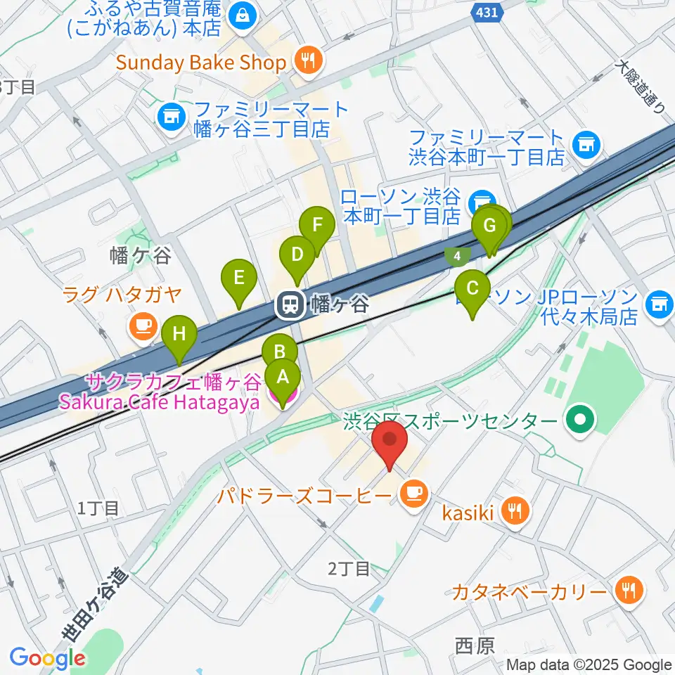 幡ヶ谷CLUB HEAVY SICK周辺のホテル一覧地図