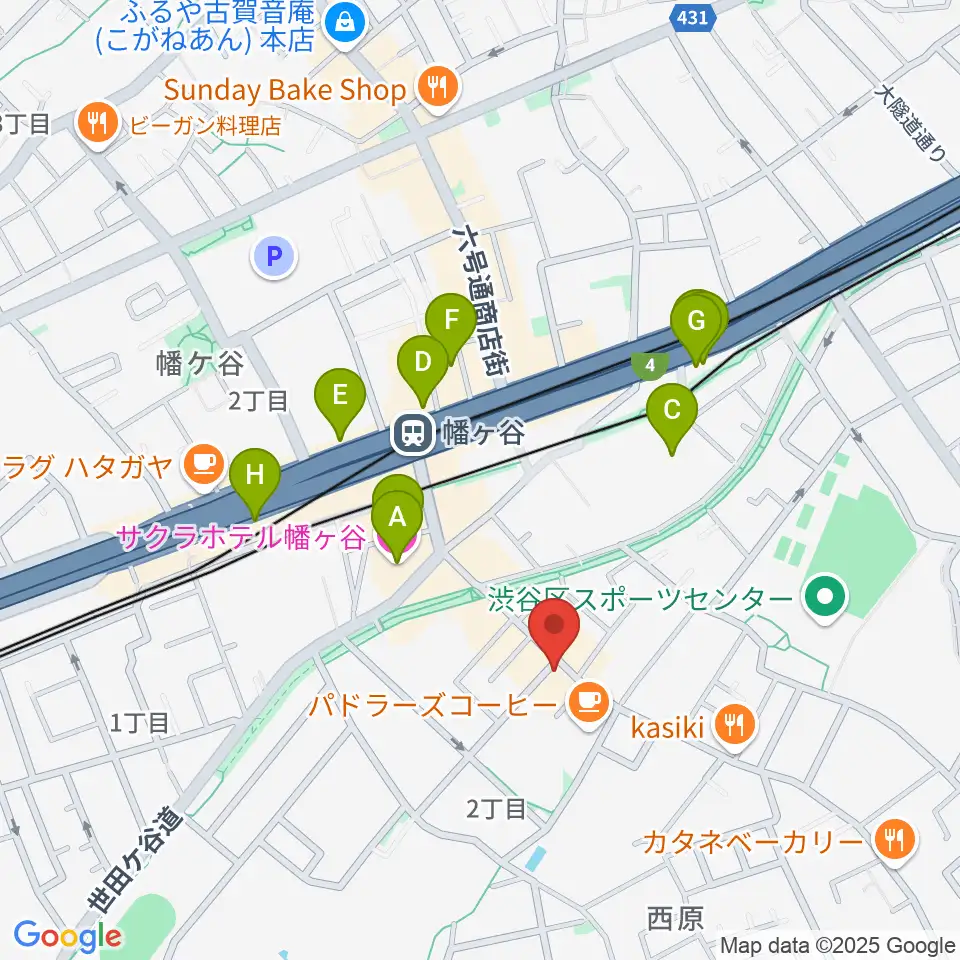 幡ヶ谷CLUB HEAVY SICK周辺のホテル一覧地図