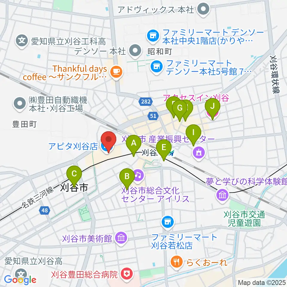 パピーミュージックスクール刈谷アピタ教室周辺のホテル一覧地図