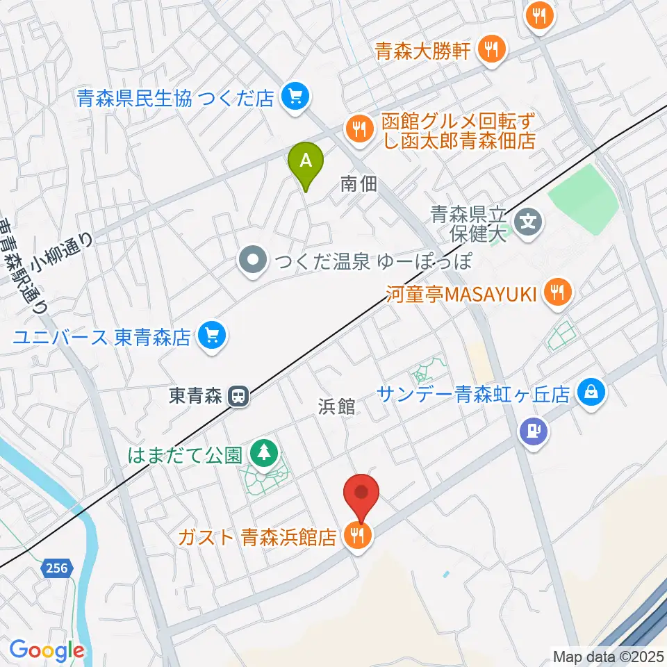 ゲオ青森浜館店周辺のホテル一覧地図