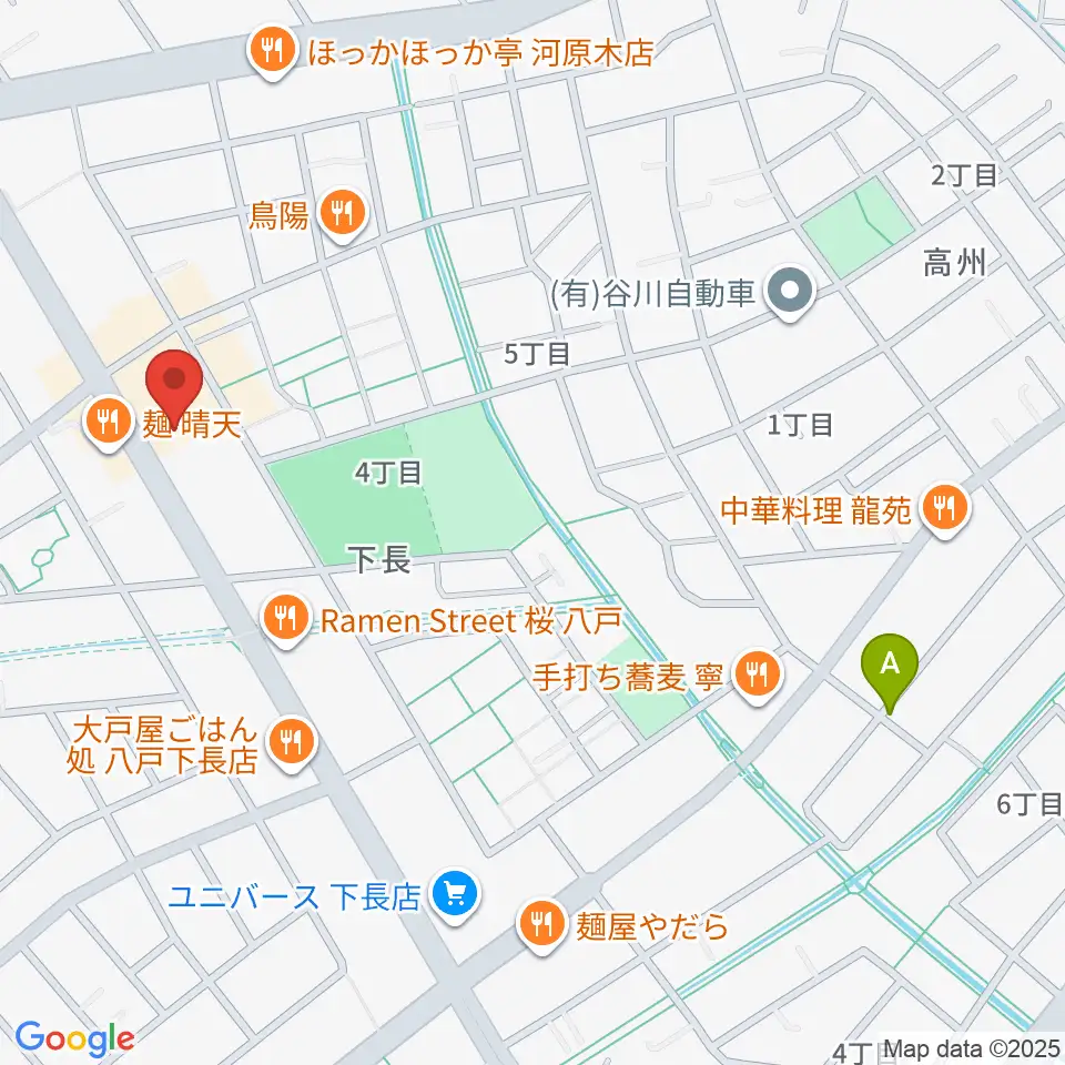 ゲオ八戸下長店周辺のホテル一覧地図